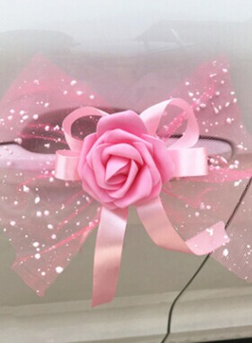 Wedding car decoration inverted rearview mirror door decorat