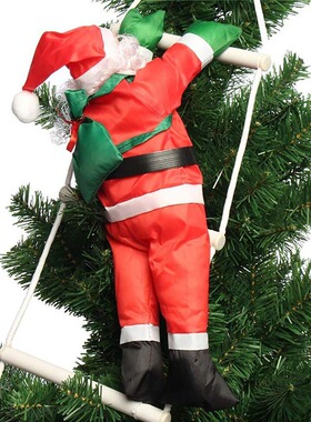25cm Ladder Climbing Rope Santa Claus Doll Pendant Christmas