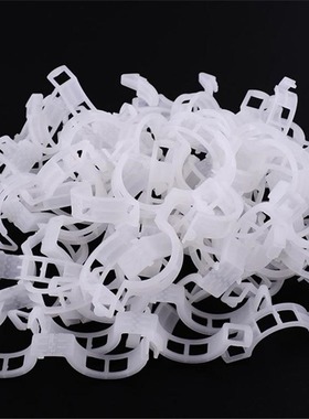 100 white plastic vine binding clips per package vine hangin
