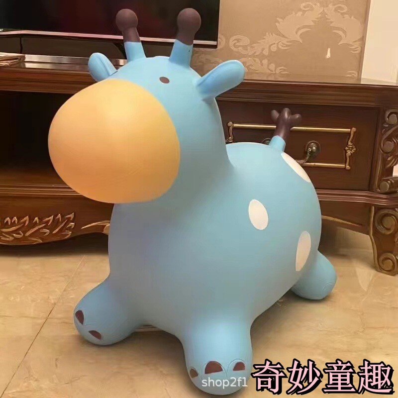 跳跳马儿童小马充气玩具宝宝骑马跳跳鹿大人可坐橡胶马无毒木马