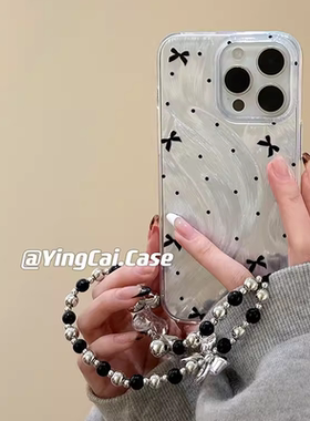 日韩ins波点蝴蝶结适用于vivox200/x90/80/70/50/y33t/S18pro/e手机壳S17t原创s7/6/s20pro羽纱y300/y78+