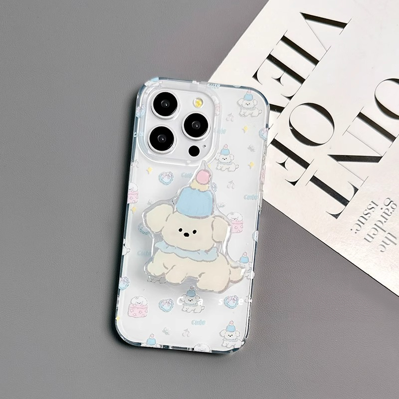 中意莱可爱小狗卡通适用于vivo x200promini/x100s手机壳s30/20pro/19/18t/16女neo10/9pros/z10turbo白底IMD