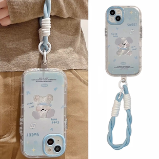 turbo防摔u1x女u3个性 镂空羽纱狗狗腕带vivo z9x iqooneo10 8pro手机壳neo7se全包iqoo13pro气囊z5x
