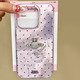 7p羽纱xsmax 韩系波点西太后星球适用于苹果16promax手机壳iphone14创意13Pro全包11防摔xr小众12mini个性