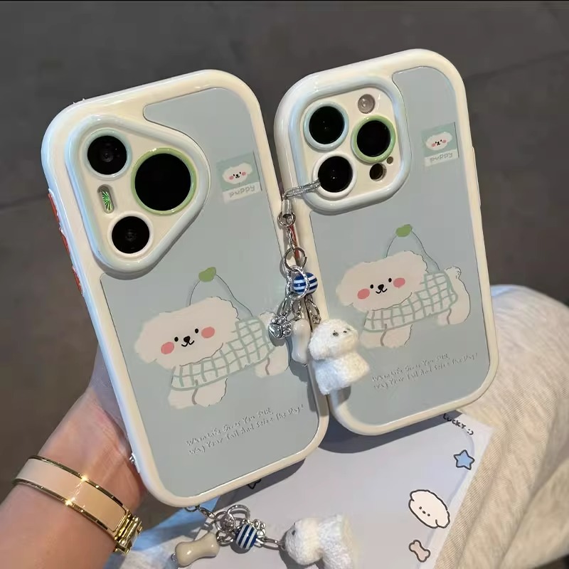 中意莱蓝袋子西高地适用于苹果16promax手机壳iphone15/14全包xsmax创意13proxr女12mini小众11pro彩奶