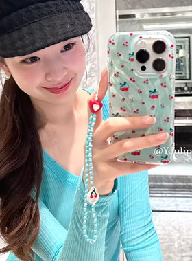 ins夏日清新少女羽纱樱桃适用于vivox200/x90/80/70/50/y33t/S18pro/e手机壳S17t/s7/6/s20pro羽纱y300/y78+