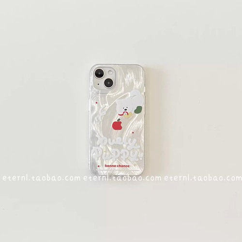 韩系夏日小狗卡通适用于真我gt大师探索手机壳realme11/gtneo5创意neo3全包v30防摔GT7pro小众v23女10pro羽纱