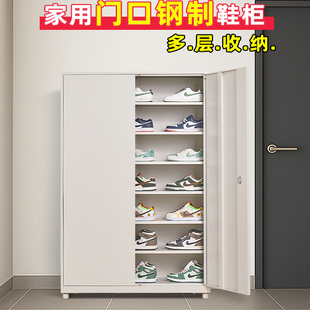 入门鞋柜钢制防尘家用门口玄关柜新爆款大容量铁艺无甲醛多层鞋架