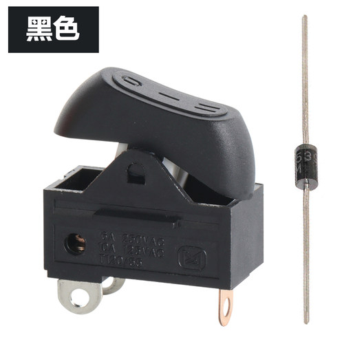 电吹风机开关配件3档拨动式开关大功率吹风机通用电源开关RK2-33