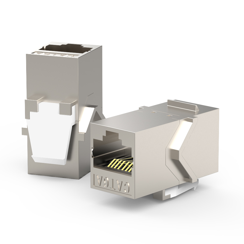 浙凡网线对接头rj45网络直通头转接宽带网线水晶头延长连接器万兆