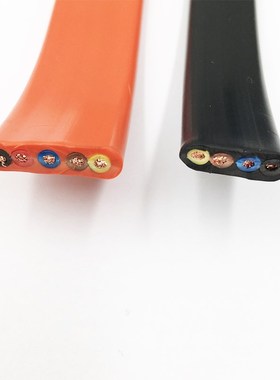 行车扁平电缆线TVVB2 3 4 5-20芯电动门伸缩电梯随行扁平线排线