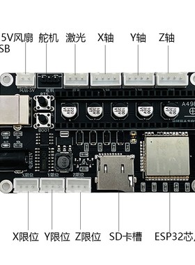ESP32 步进电机 驱动板 4988 12V2A CNC3D打印机激光雕刻机