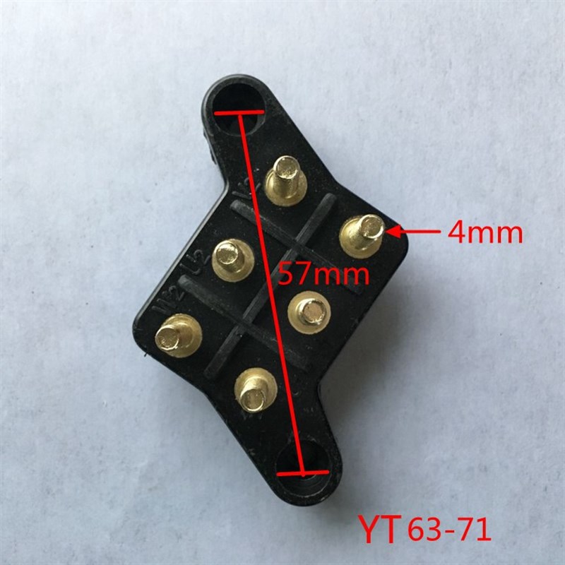 YT电机台式接线柱电机修理配件台式接线端子对角线柱产电机