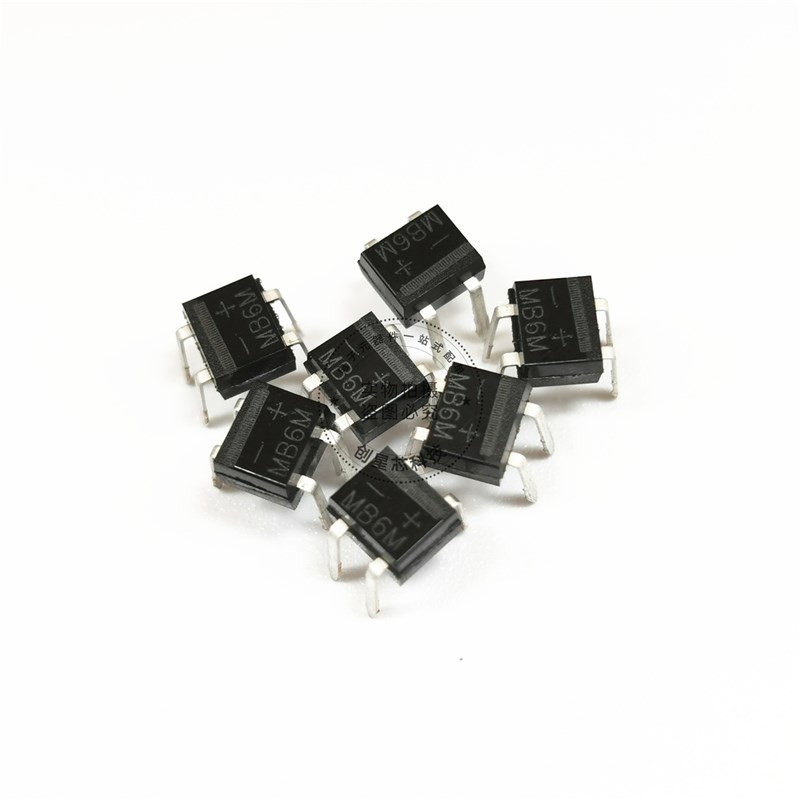 MB10M MB6M  直插DIP-4 插件整流桥单相桥式 0.5A 1000V  600V