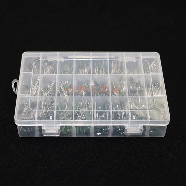 0.22电容器24660件种100v盒装nf-470nf涤沦聚酯薄膜套装