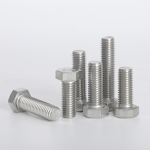 310S不锈钢外六角螺丝无磁性6M8M10M12M16国标2520耐高温螺栓螺杆