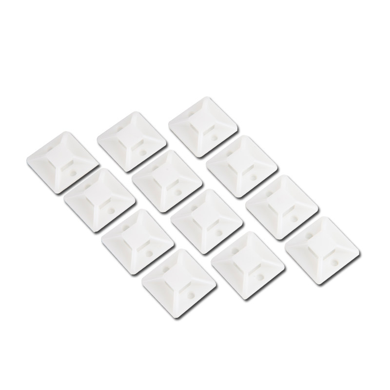 自粘式尼龙扎带固定座背胶吸盘定位片网线电线布线卡扣集线器收纳