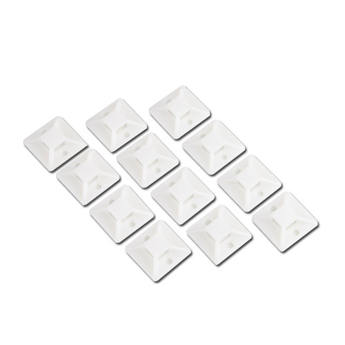 自粘式尼龙扎带固定座背胶吸盘定位片网线电线布线卡扣集线器收纳