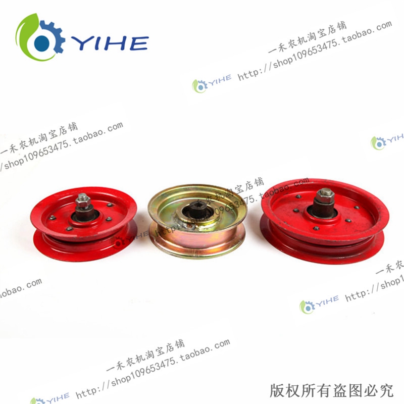 涨三角带轮紧压带行走涨204205轮一体式皮带小麦收割机轮压带紧轮