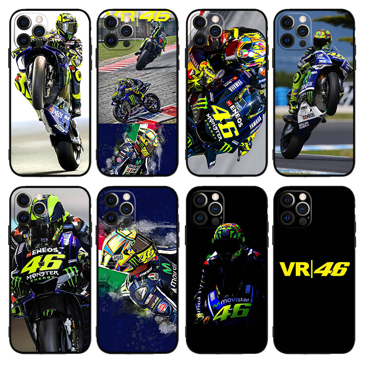 罗西VR46摩托车机车12液态硅胶15手机壳11适用14MAX苹果13软8SE红米K60一加ace2小米13挂绳IQOO11全包VIVOX80 3C数码配件 手机保护套/壳 原图主图