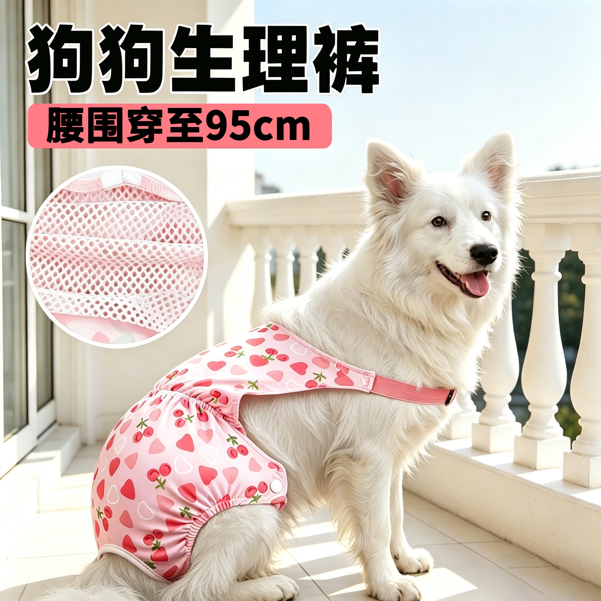 银狐犬专用狗狗生理裤母狗姨妈巾姨妈裤宠物狗安全裤内裤公内裤女