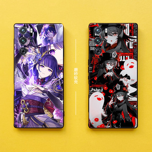 适用努比亚红魔10pro手机壳原神雷电将军9pro+保护套胡桃甘雨8spro不开孔动漫8spro+防摔硅胶8pro二次元磨砂7