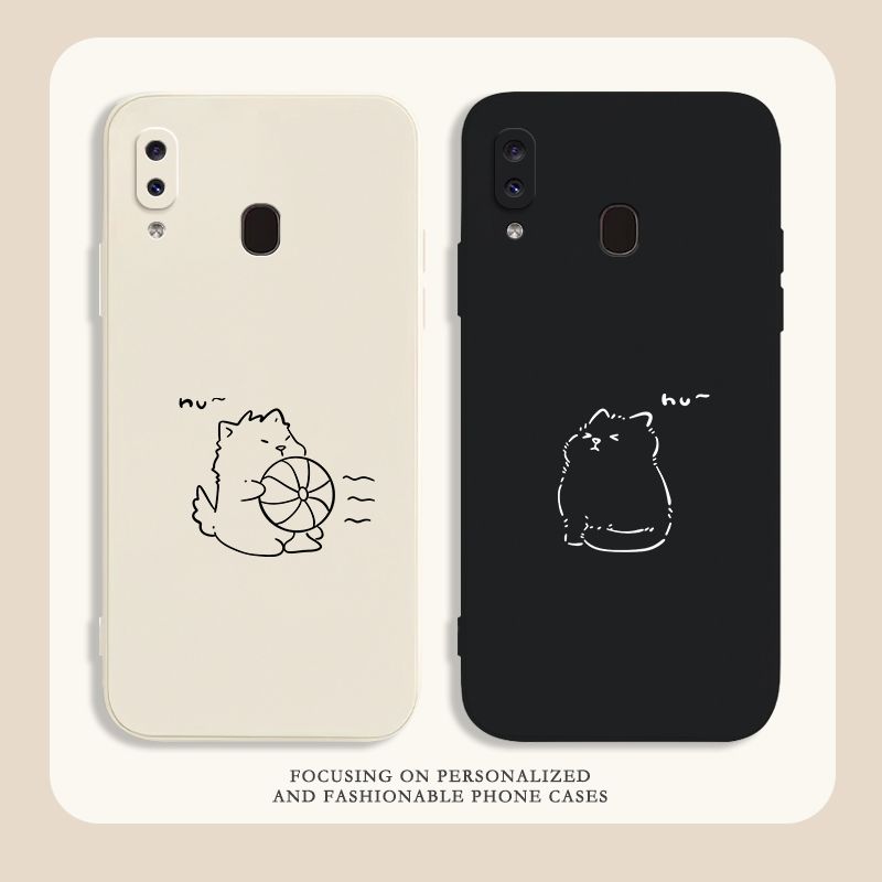 情侣手机壳吹风猫咪适用I