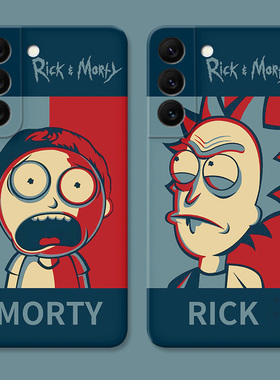 瑞克和莫蒂适用三星S22手机壳s24/s23ultra与莫迪s21动漫s20fe趣味搞怪男生s30plus女款耐脏软+