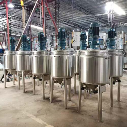 搅拌罐电加热配料罐不锈钢反应釜液体乳化罐膏霜密封式搅拌罐