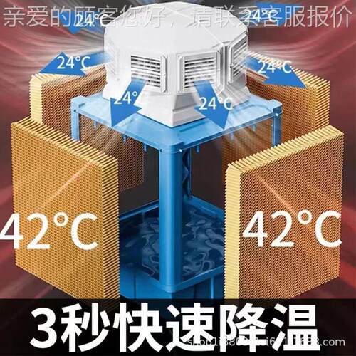 工业动房冷风机60849大型工厂商棚用移水冷空调养殖场大环保冷风