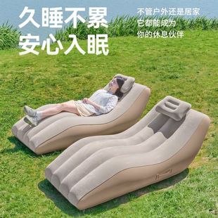 小躺椅迷你午休一人自动充气沙发电动户外懒人可躺充