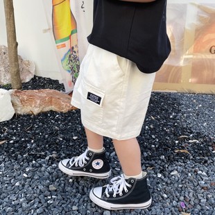 短褲 舒適寬松洋氣休閑薄款 男女童中小童純棉短褲 韓版 工裝 2025夏季
