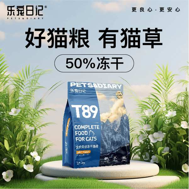 【国庆期间狂欢购】乐宠日记全价冻干无谷猫粮鲜肉高蛋白幼猫成猫