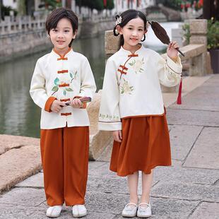 中国风六一儿童演出服汉服幼儿园小学生校服班服国学合唱表演套装