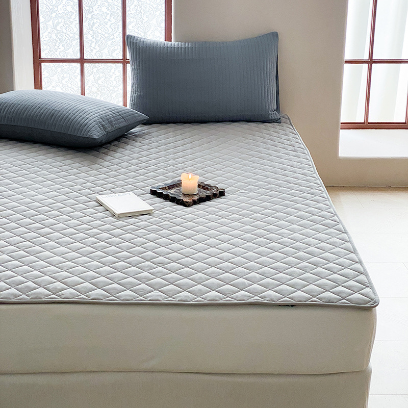 南通新款双面全棉薄床垫纯棉软床褥隔脏垫家用床护垫厂家批发