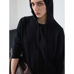 秋冬连帽毛衣上衣B845 女2025新款 322WORKHOUSE针织宽松长袖 羊绒衫