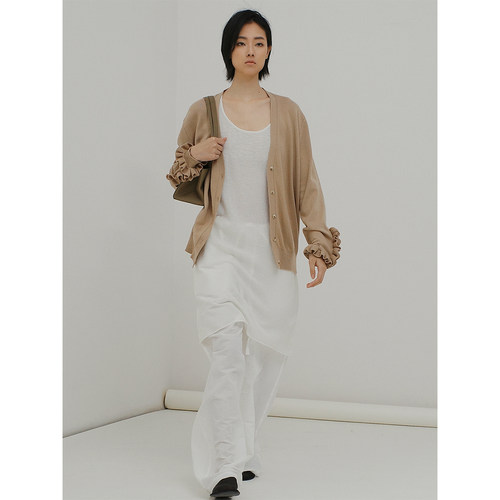 322WORKHOUSE羊毛V领针织开衫