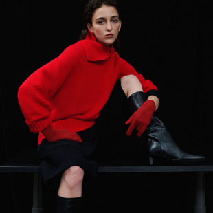 B848 秋冬宽松高领针织衫 B860 毛衣2025新款 322WORKHOUSE羊绒长袖