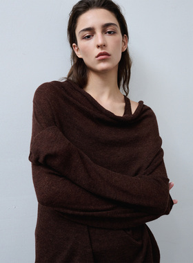 322WORKHOUSE叠穿针织衫吊带背心两件套女士2025新款秋冬上衣B805