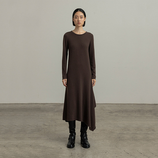 B199 a字长裙B190 322WORKHOUSE针织不规则连衣裙女士2025新款 秋季