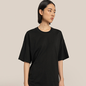 松弛感短袖 322WORKHOUSE圆领针织上衣女2025新款 春夏长款 T恤B281
