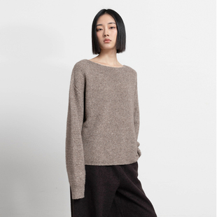 上衣B563 针织衫 322WORKHOUSE牦牛绒混纺驼色毛衣女士2025新款 秋季