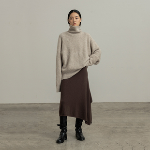 长袖 秋季 上衣B188 毛衣女士2025新款 322WORKHOUSE耗牛绒高领针织衫