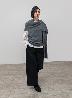 322WORKHOUSE纯羊毛针织叠穿马甲女2025新款秋季修身外穿背心B501