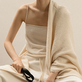 322WORKHOUSE纯山羊绒针织一字领吊带女2024新款 早秋内搭背心B459