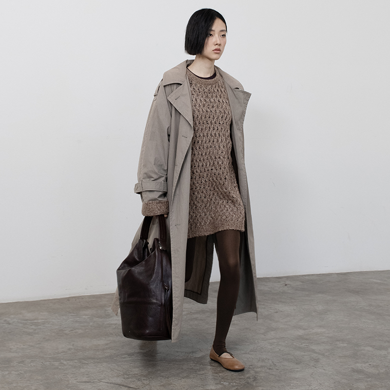 322WORKHOUSE羊毛廓形套头衫