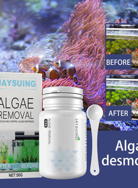 Algae-removing and moss-removing agent for aquarium algae-re