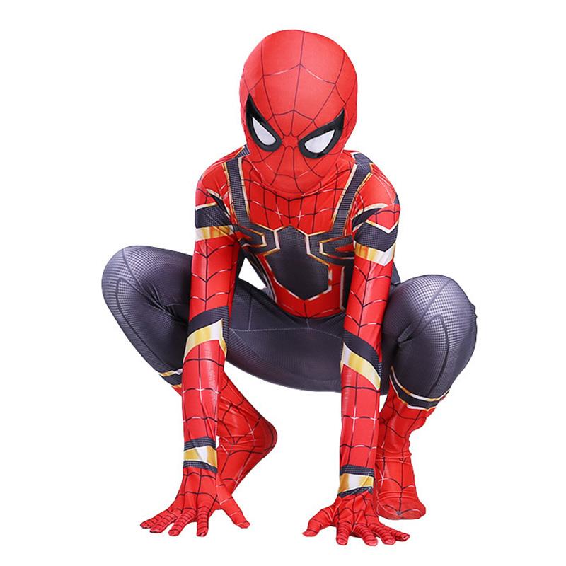 Spider Man Cosplay Costume Bodysuit Zentai Halloween Iron Sp 模玩/动漫/周边/娃圈三坑/桌游 服饰 原图主图