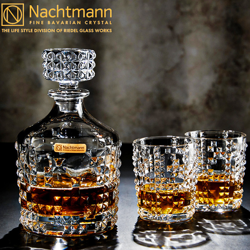 德国NACHTMANN水晶威士忌酒杯家用冷饮杯啤酒杯洋酒杯子酒樽套装
