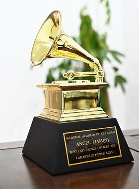 格莱美奖杯专业制作金属奖杯定 制大赛奖杯奥斯卡小金人奖杯